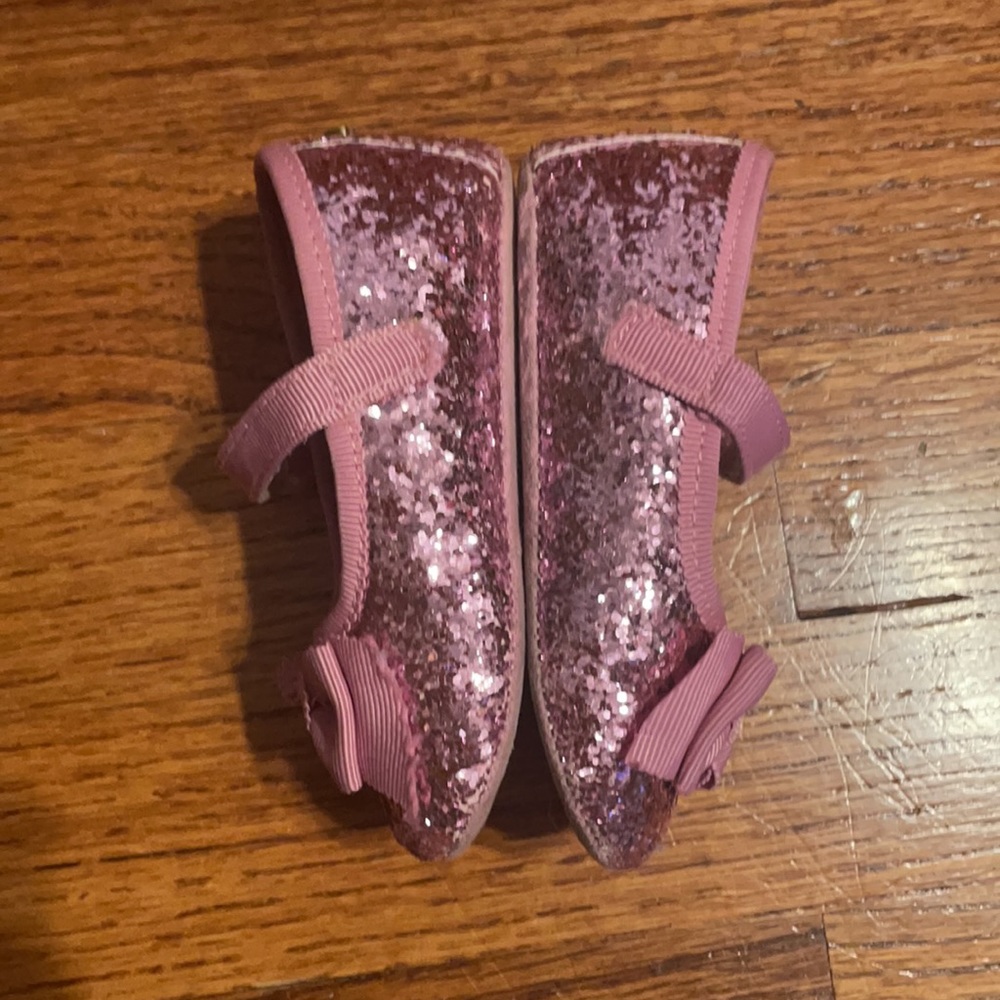 kate spade glitter mary jane crib shoes 4 - Picture 6 of 9